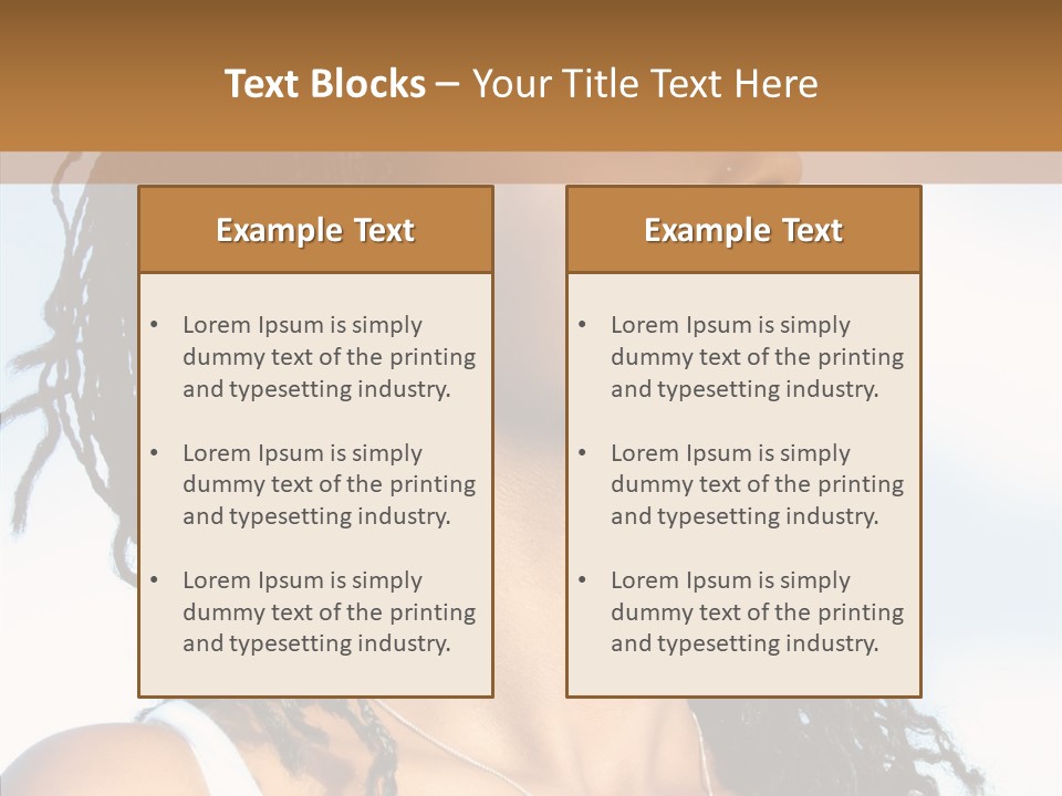 Dreaming Portrait Charming PowerPoint Template