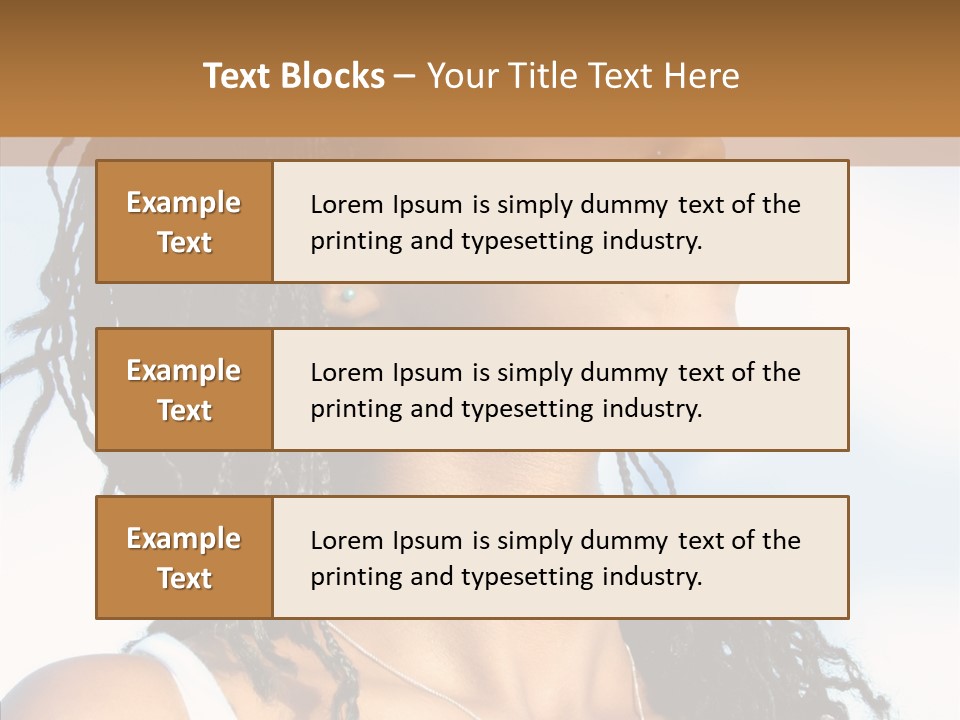 Dreaming Portrait Charming PowerPoint Template