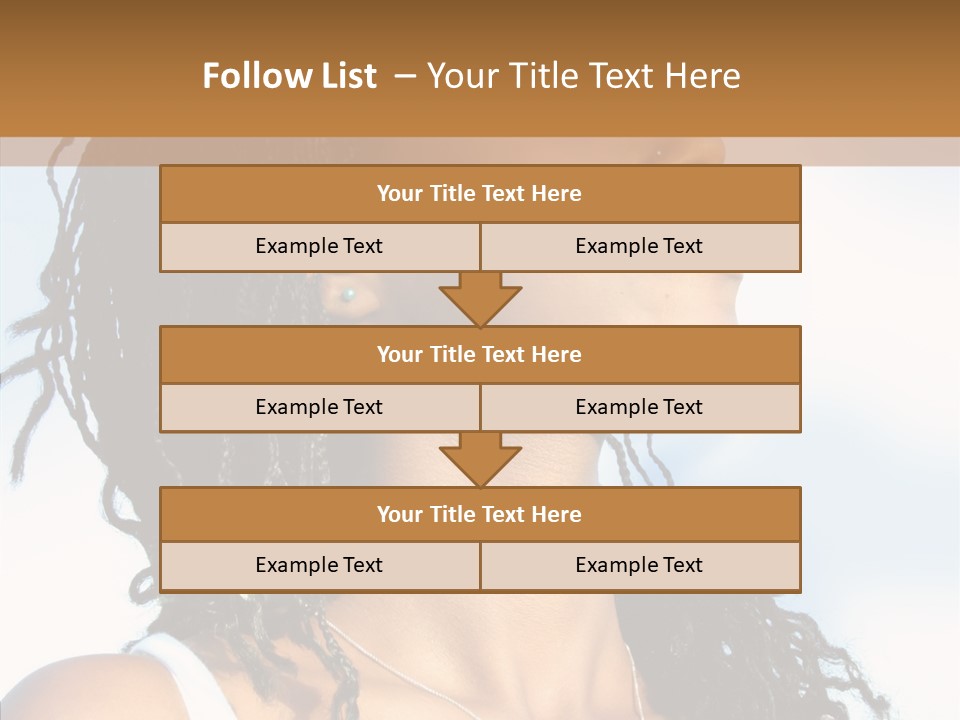 Dreaming Portrait Charming PowerPoint Template