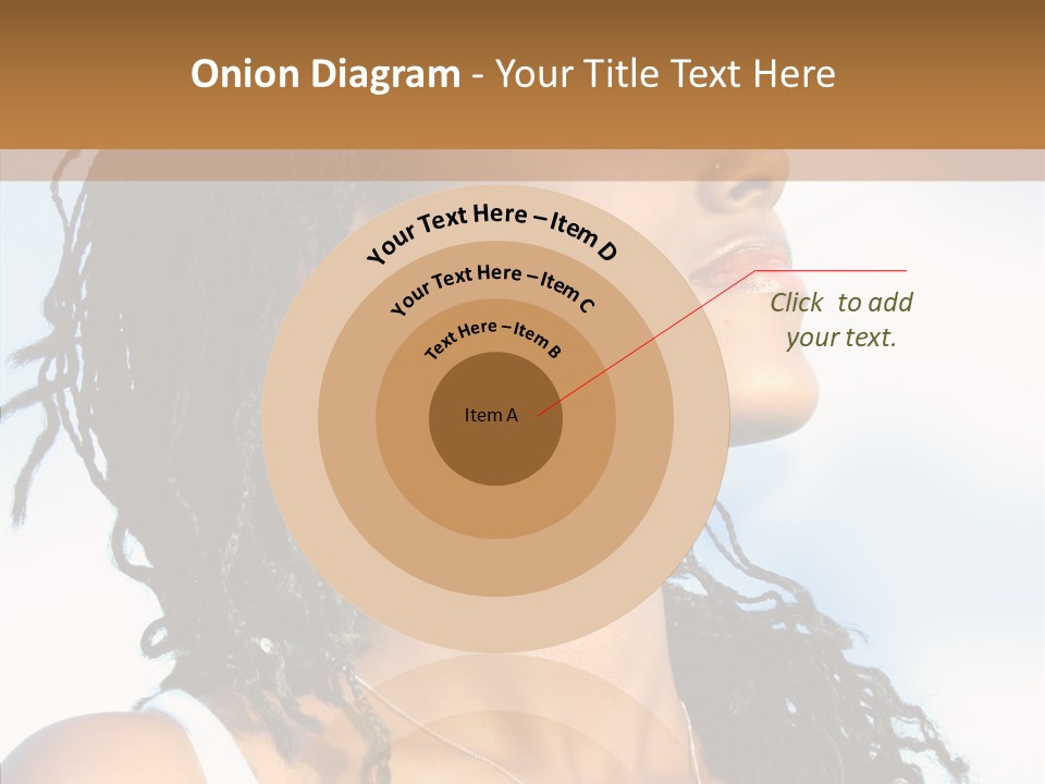 Dreaming Portrait Charming PowerPoint Template