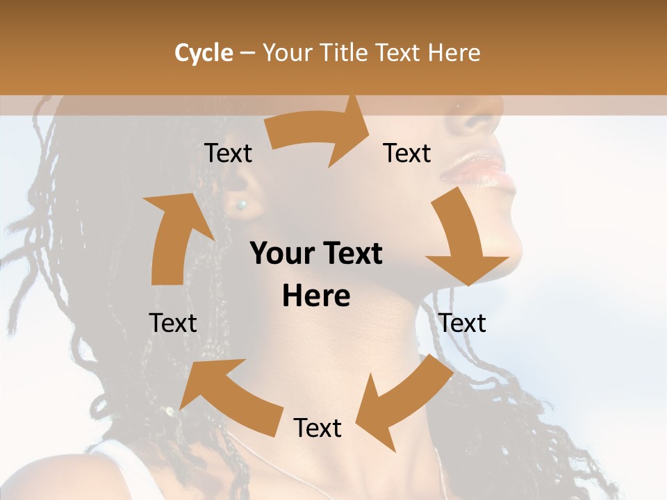 Dreaming Portrait Charming PowerPoint Template