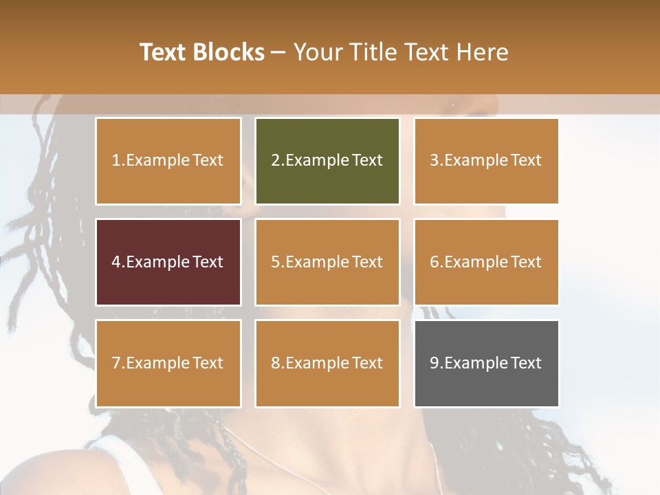 Dreaming Portrait Charming PowerPoint Template