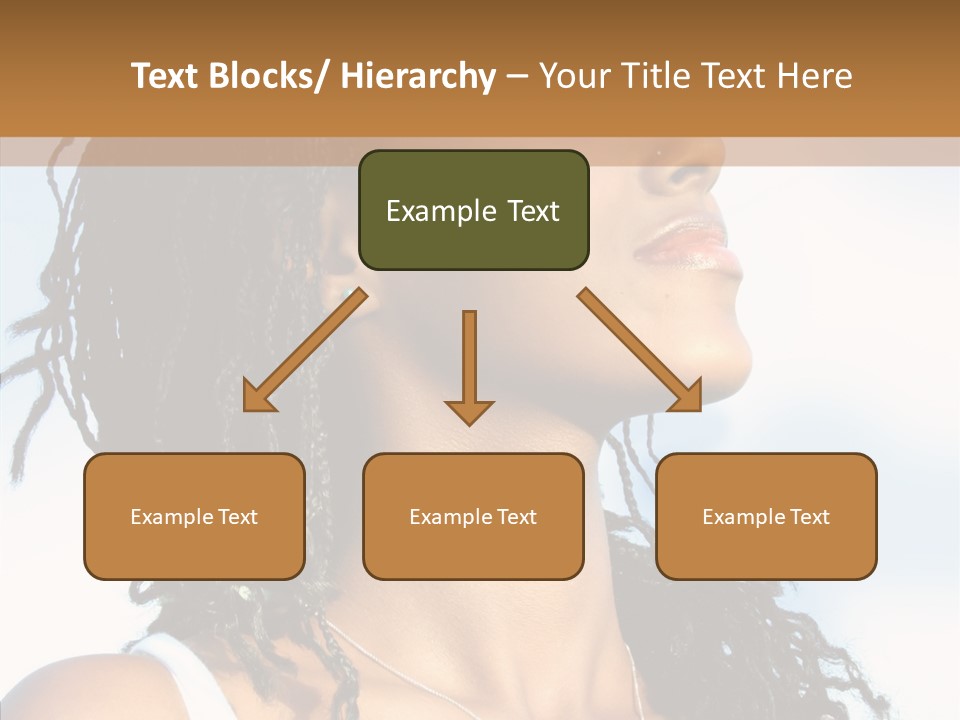 Dreaming Portrait Charming PowerPoint Template