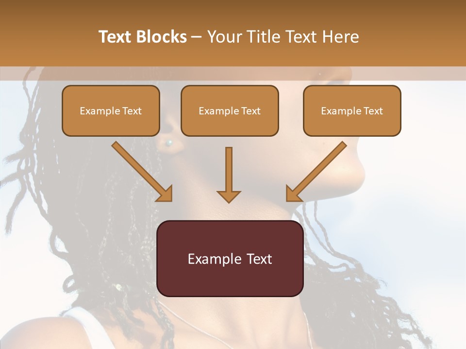 Dreaming Portrait Charming PowerPoint Template