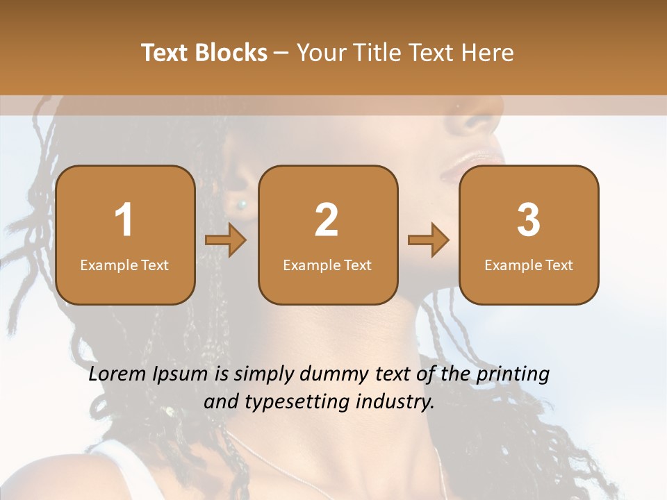 Dreaming Portrait Charming PowerPoint Template