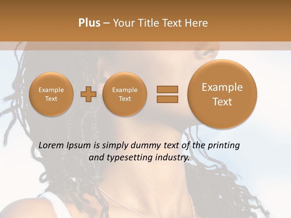 Dreaming Portrait Charming PowerPoint Template