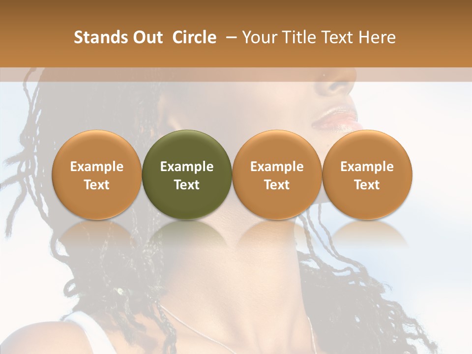 Dreaming Portrait Charming PowerPoint Template