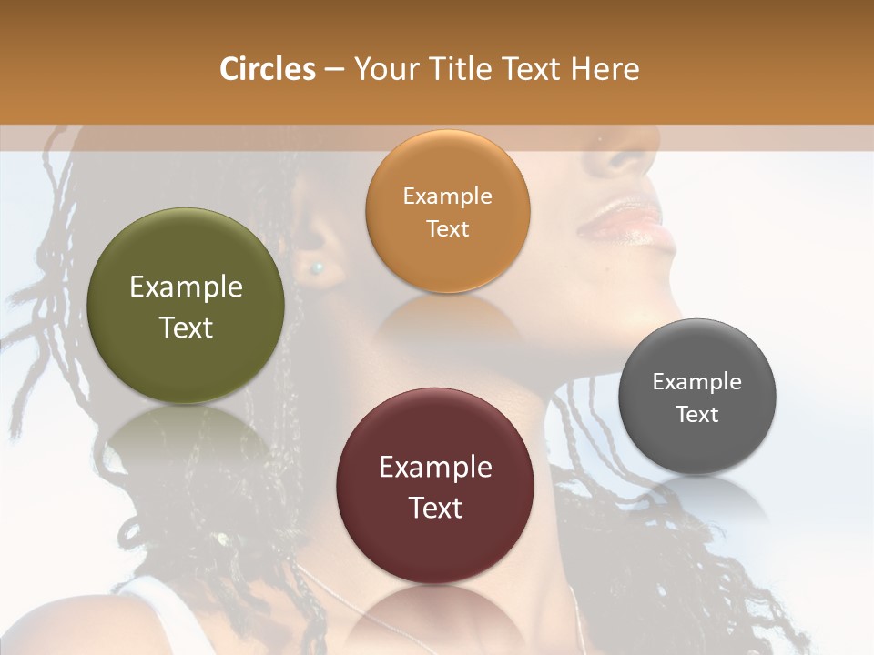 Dreaming Portrait Charming PowerPoint Template