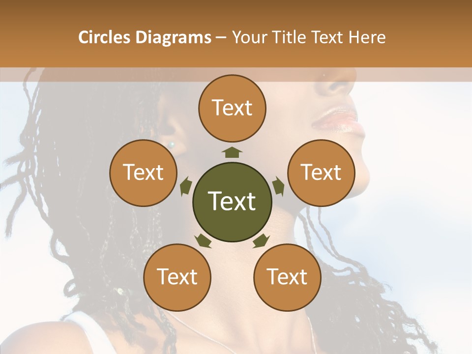 Dreaming Portrait Charming PowerPoint Template