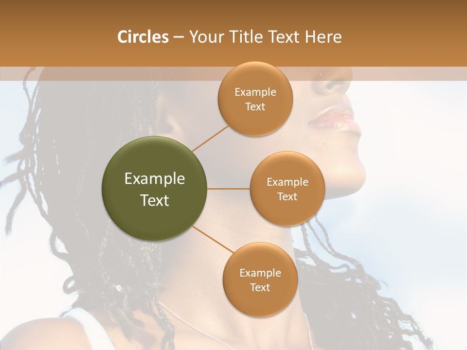 Dreaming Portrait Charming PowerPoint Template