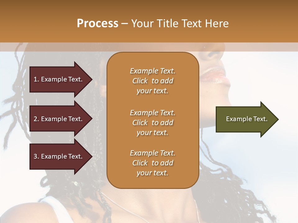 Dreaming Portrait Charming PowerPoint Template