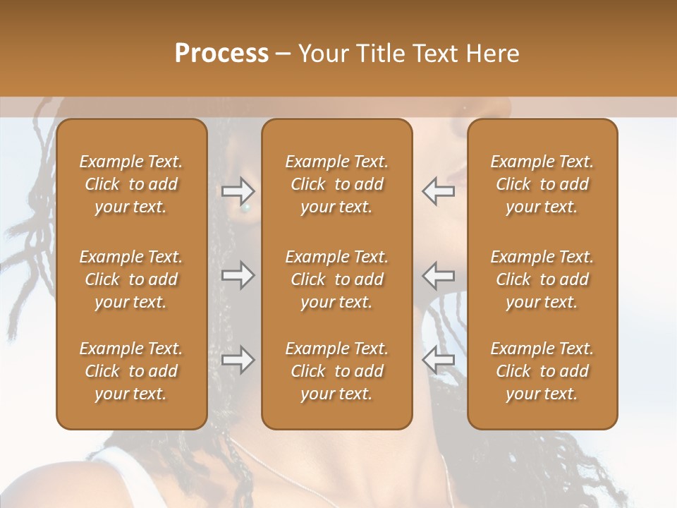Dreaming Portrait Charming PowerPoint Template