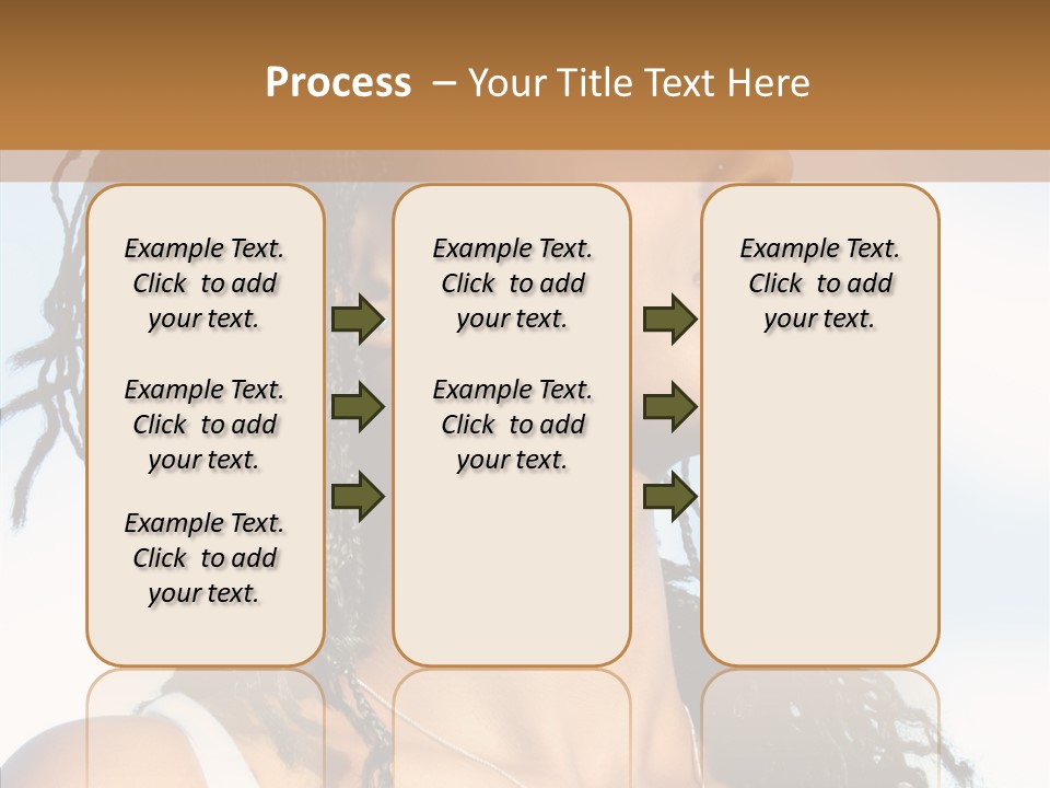 Dreaming Portrait Charming PowerPoint Template