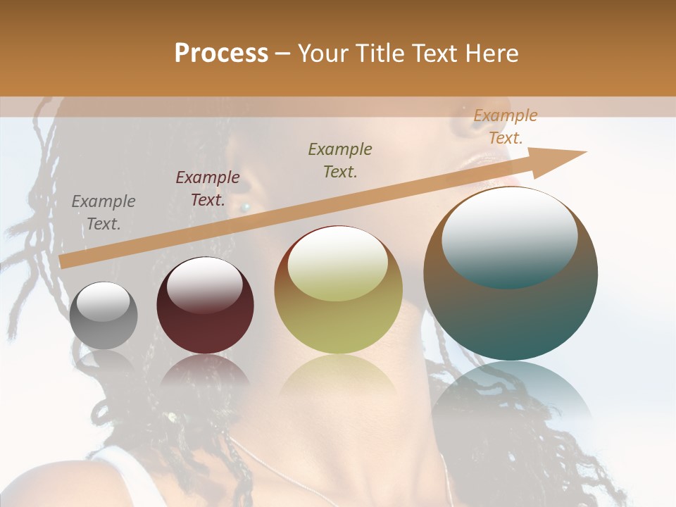 Dreaming Portrait Charming PowerPoint Template