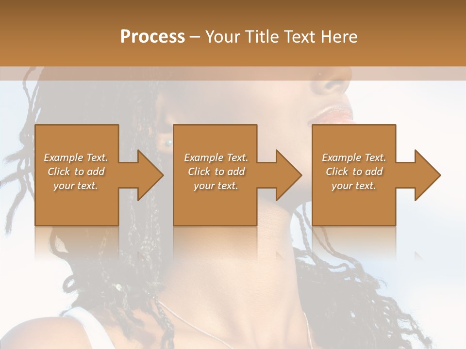 Dreaming Portrait Charming PowerPoint Template