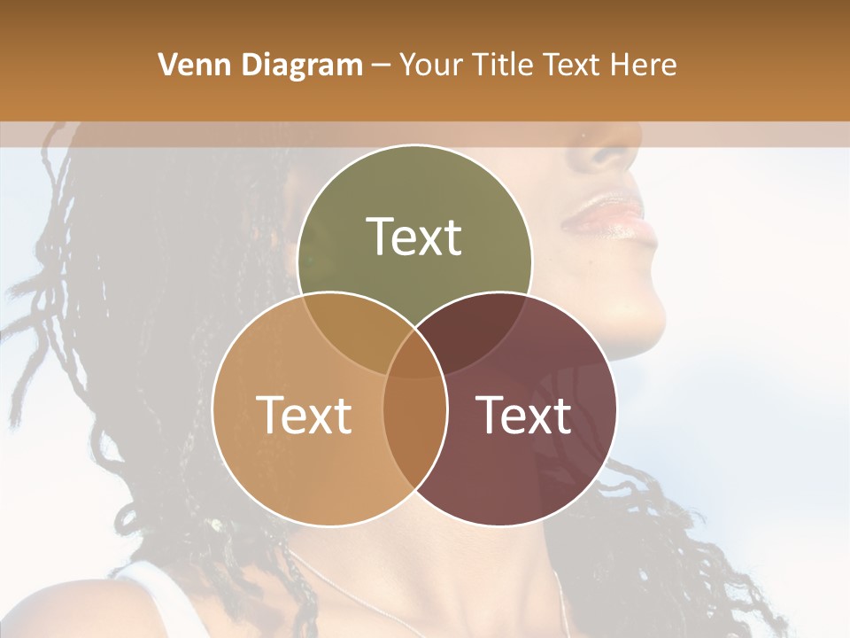 Dreaming Portrait Charming PowerPoint Template