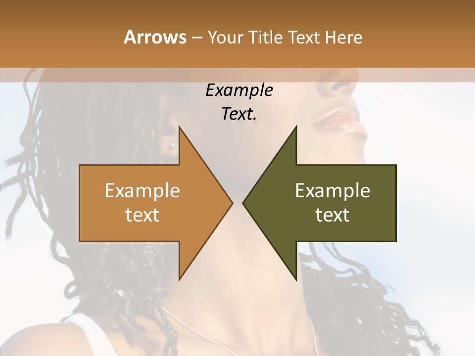 Dreaming Portrait Charming PowerPoint Template