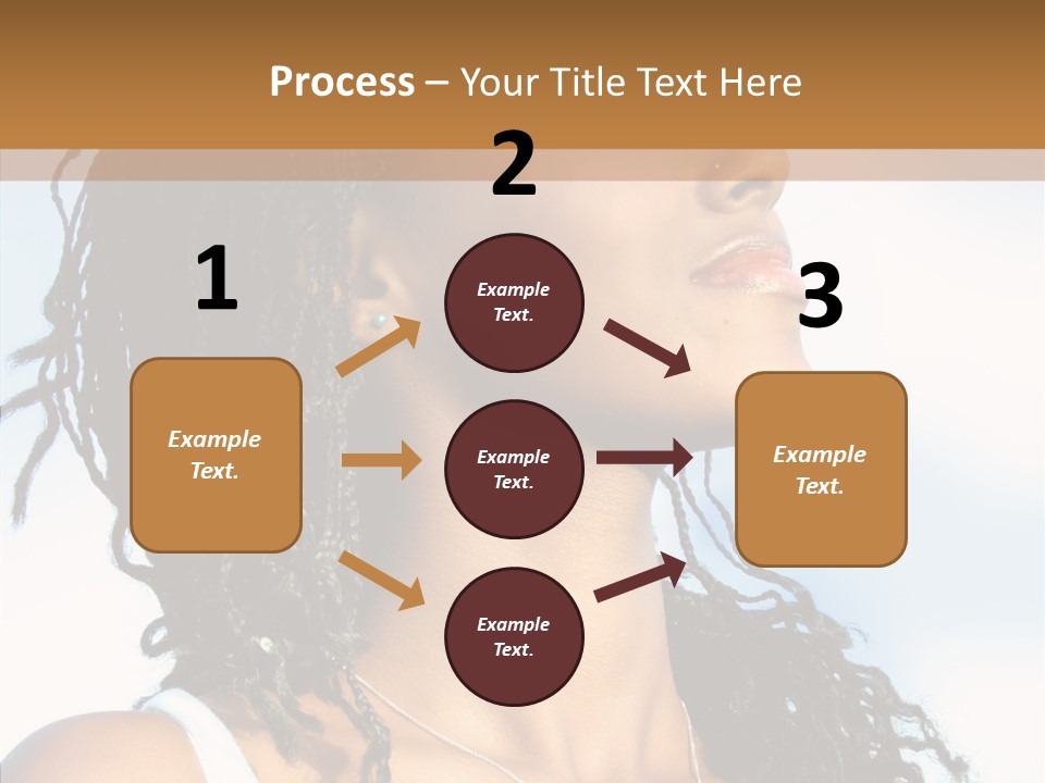 Dreaming Portrait Charming PowerPoint Template