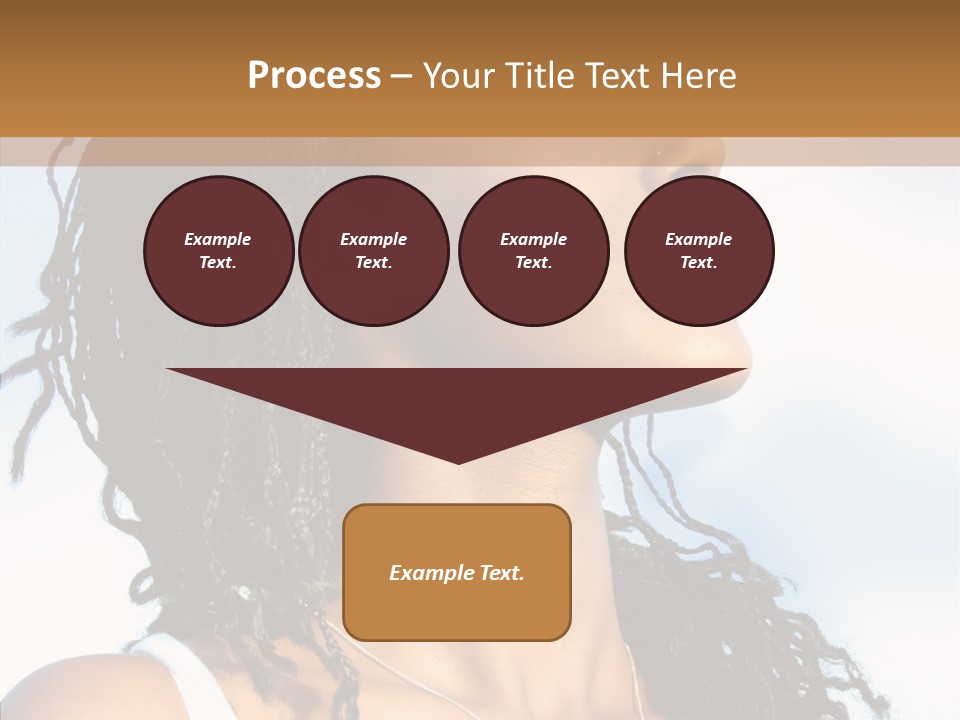 Dreaming Portrait Charming PowerPoint Template