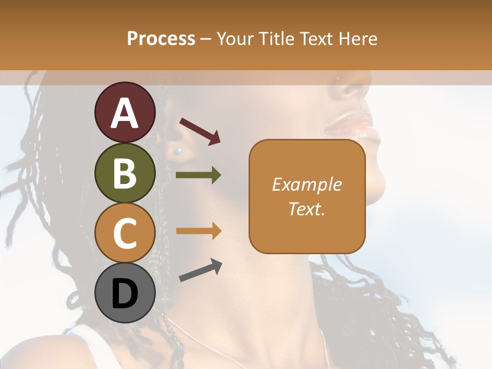 Dreaming Portrait Charming PowerPoint Template