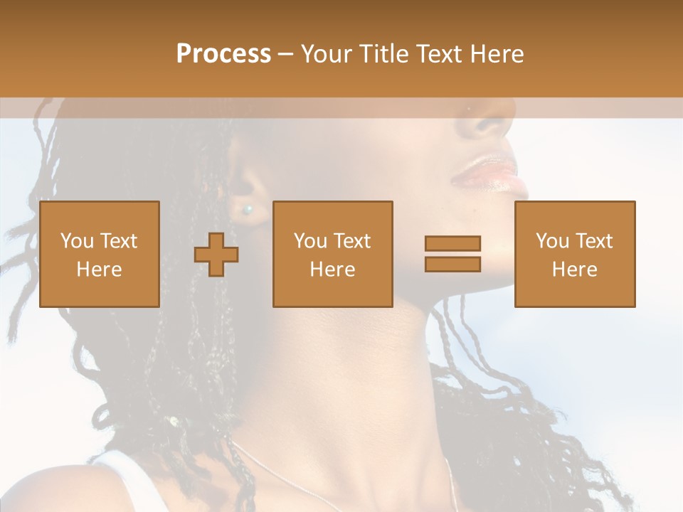 Dreaming Portrait Charming PowerPoint Template