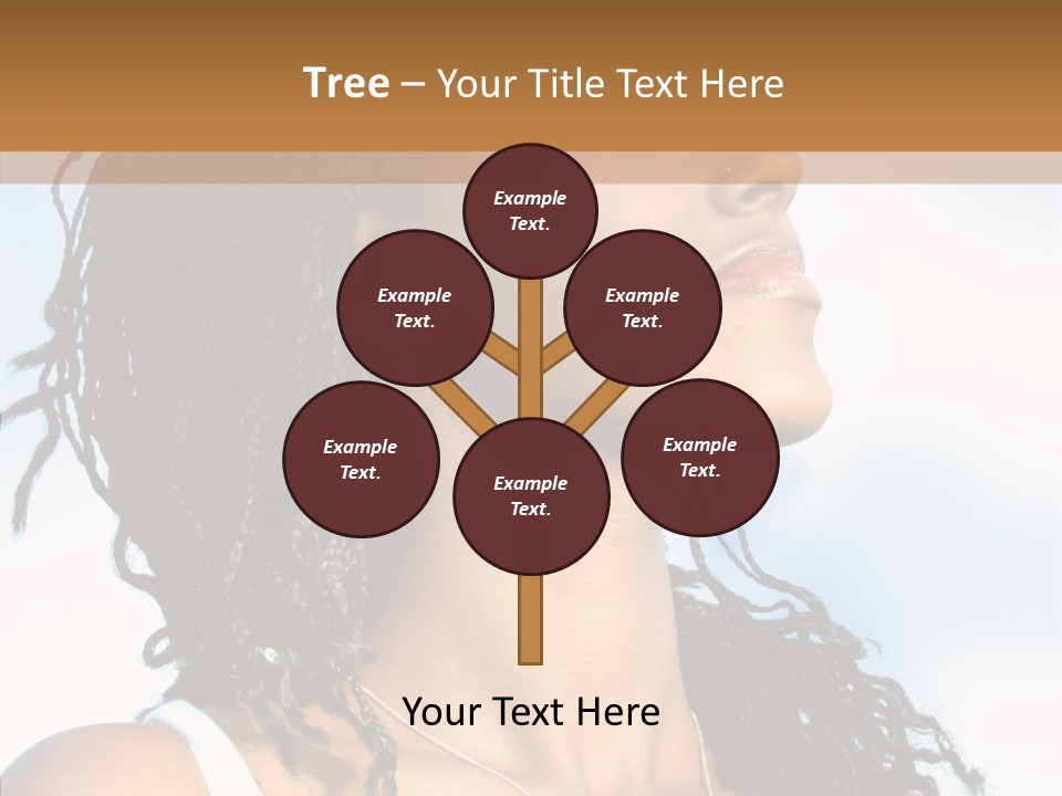 Dreaming Portrait Charming PowerPoint Template