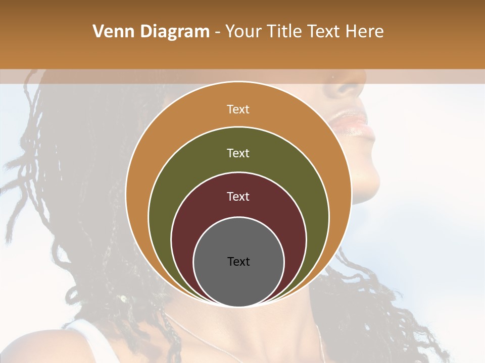 Dreaming Portrait Charming PowerPoint Template