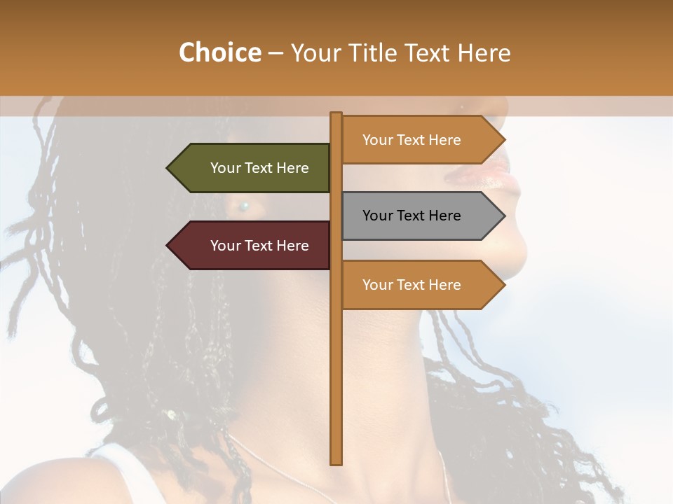 Dreaming Portrait Charming PowerPoint Template