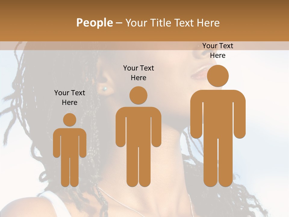 Dreaming Portrait Charming PowerPoint Template