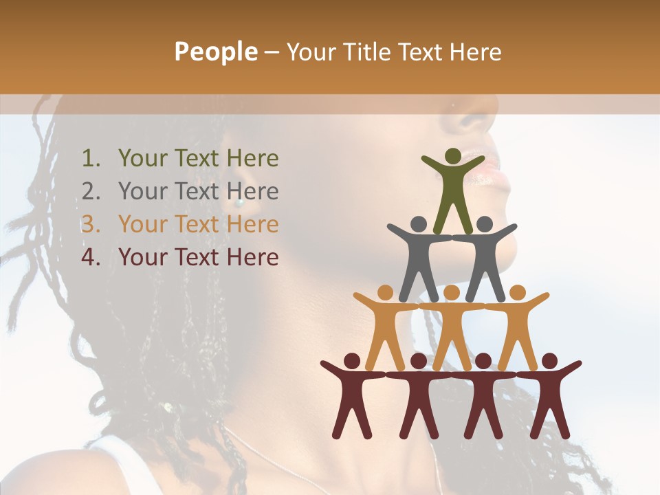 Dreaming Portrait Charming PowerPoint Template