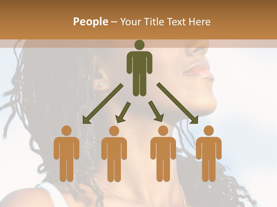 Dreaming Portrait Charming PowerPoint Template