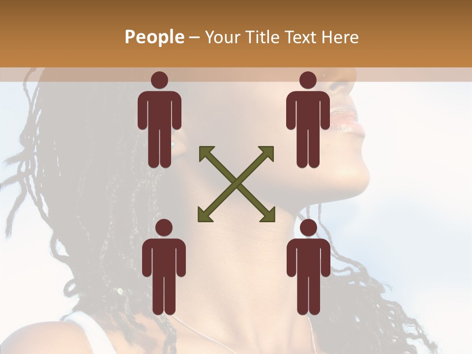 Dreaming Portrait Charming PowerPoint Template