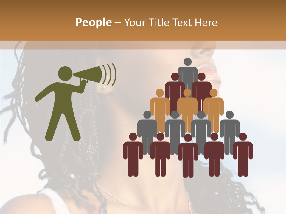 Dreaming Portrait Charming PowerPoint Template