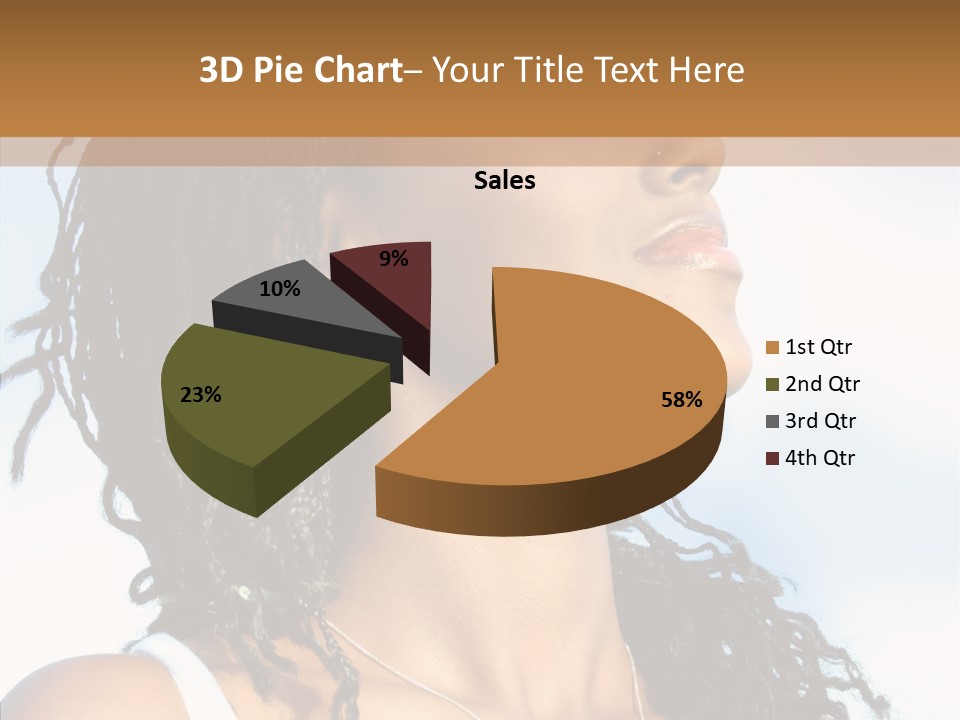 Dreaming Portrait Charming PowerPoint Template