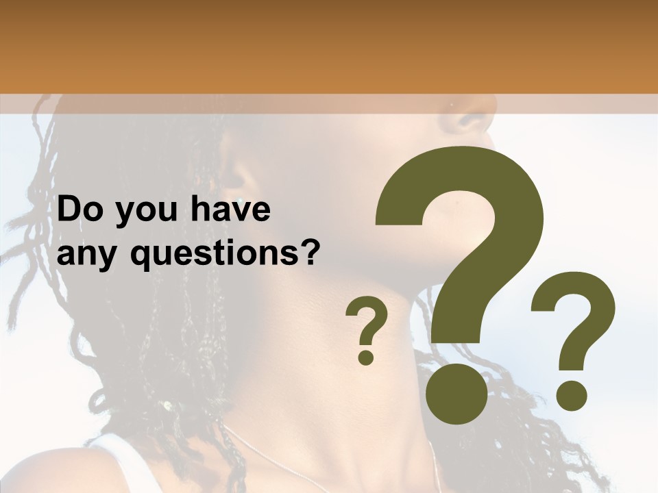 Dreaming Portrait Charming PowerPoint Template