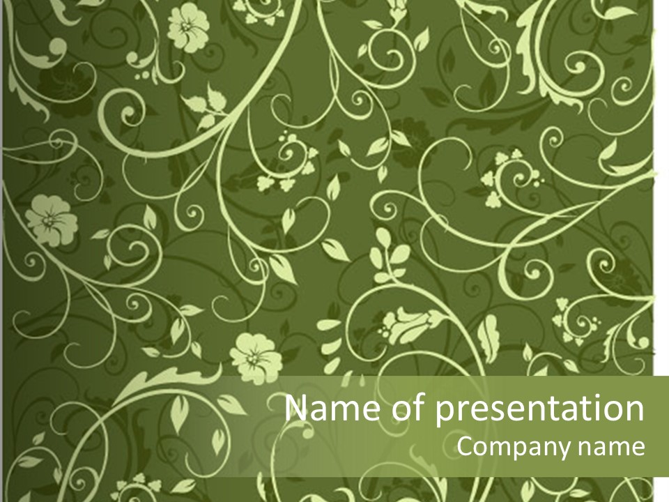Natural Artistic Beautiful PowerPoint Template