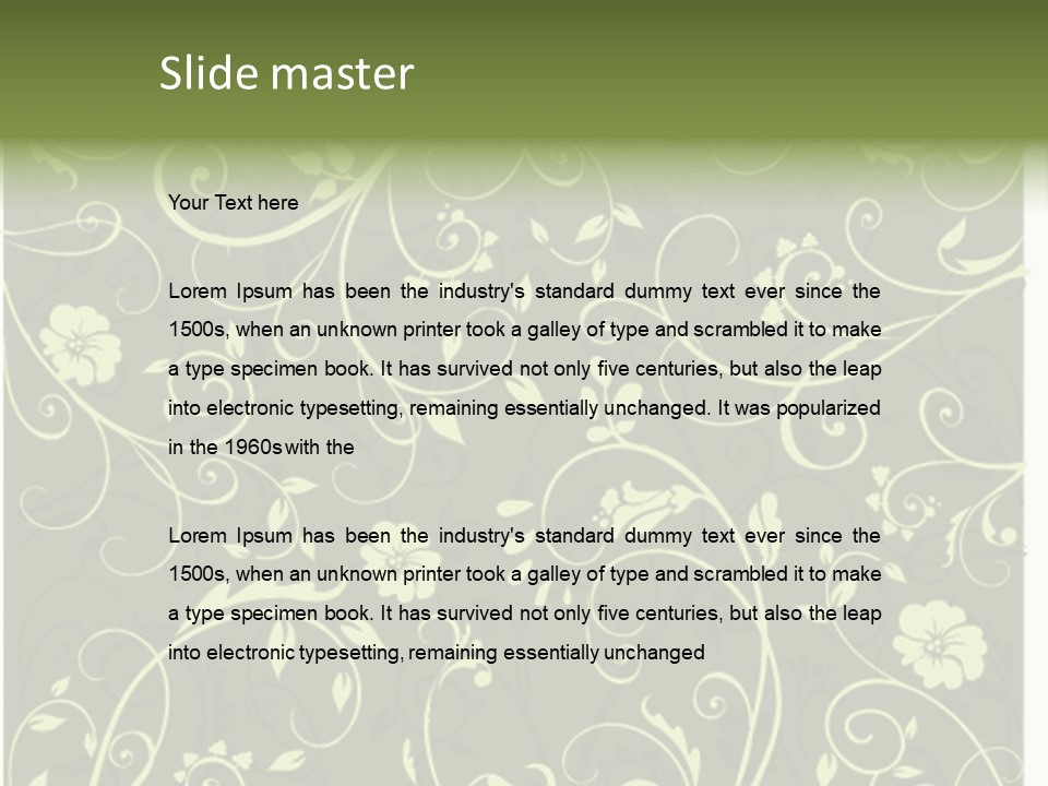 Natural Artistic Beautiful PowerPoint Template