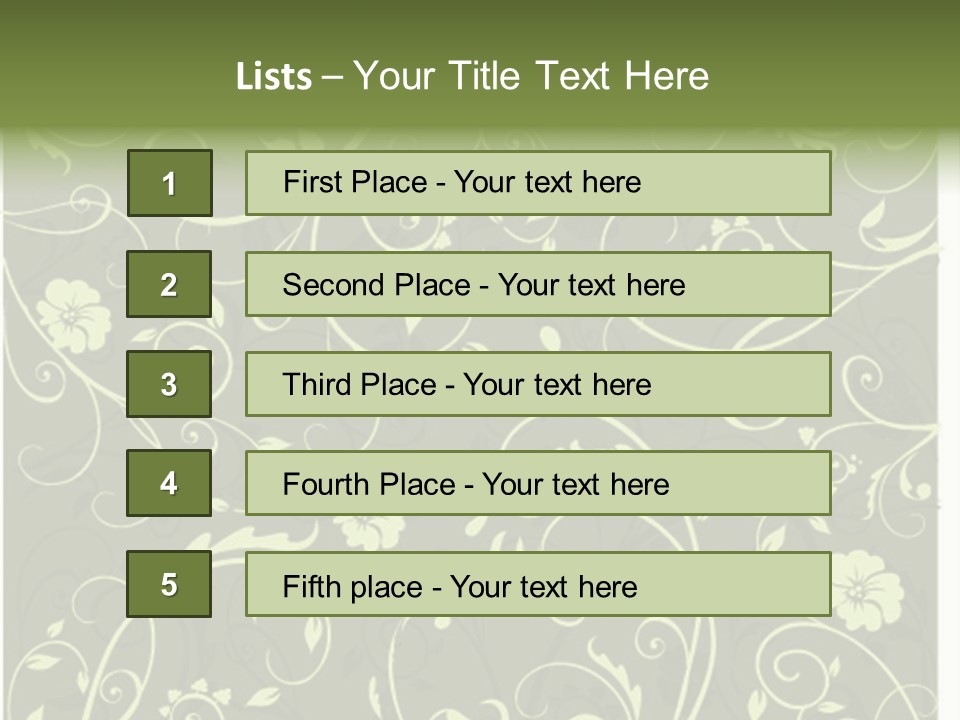 Natural Artistic Beautiful PowerPoint Template