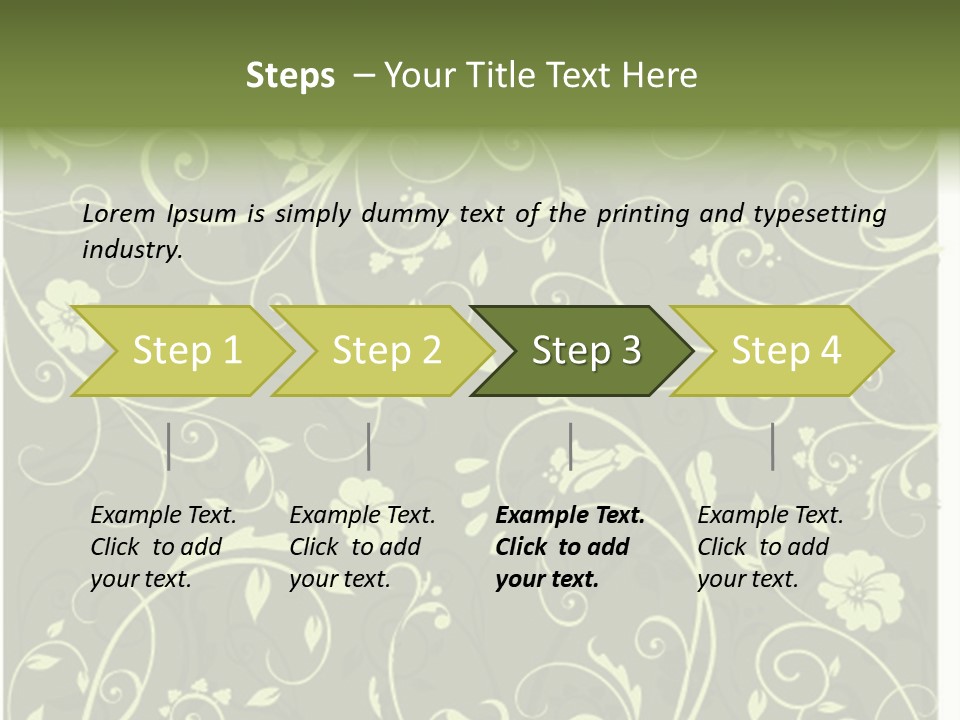 Natural Artistic Beautiful PowerPoint Template