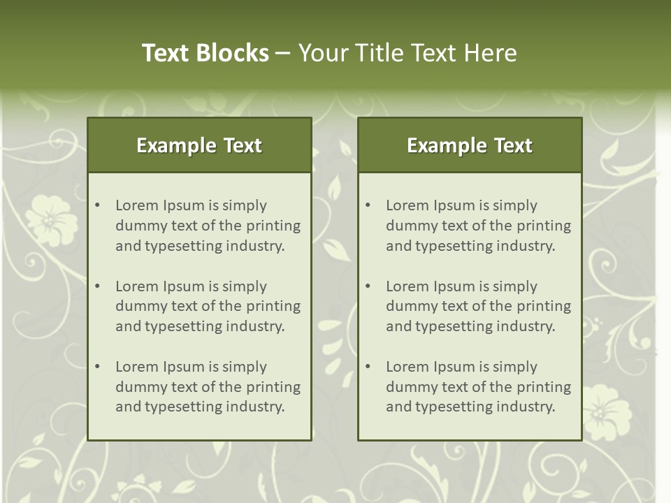 Natural Artistic Beautiful PowerPoint Template