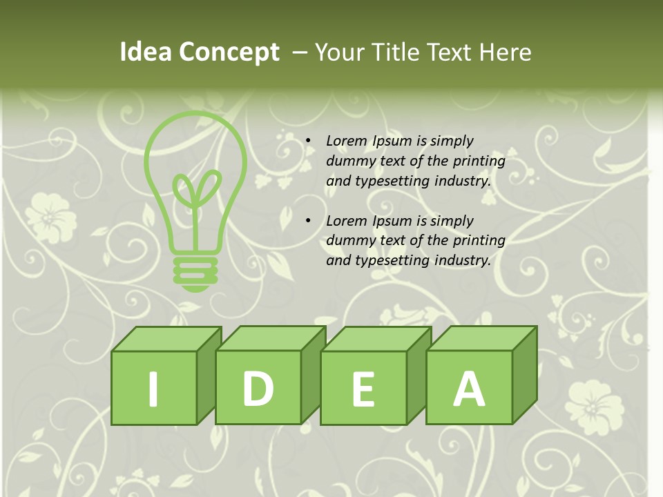 Natural Artistic Beautiful PowerPoint Template