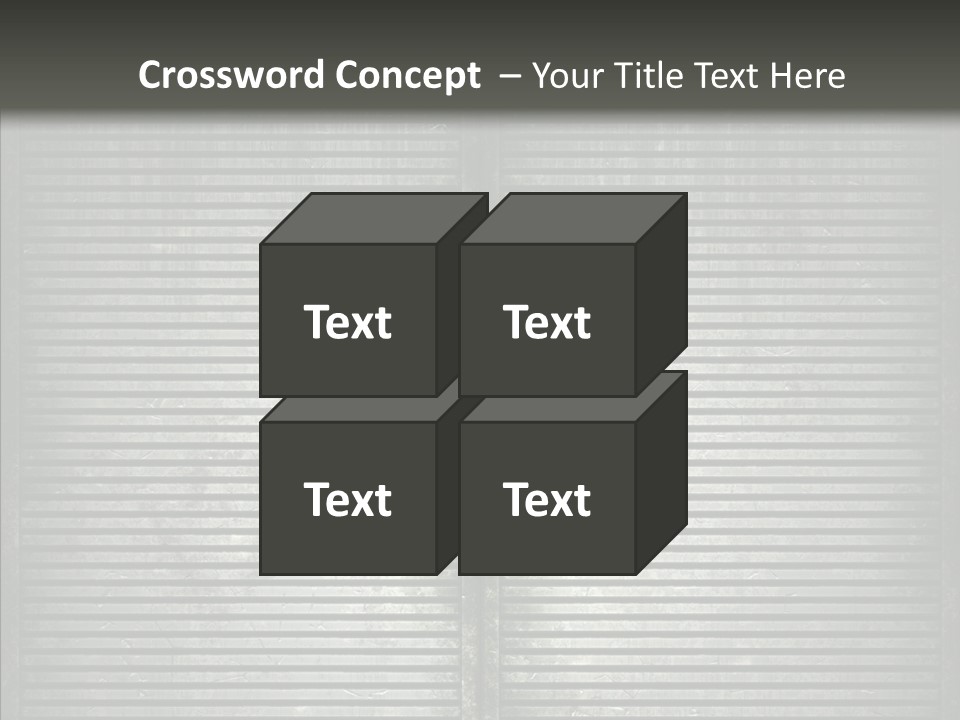Lattice Texture Closeup PowerPoint Template