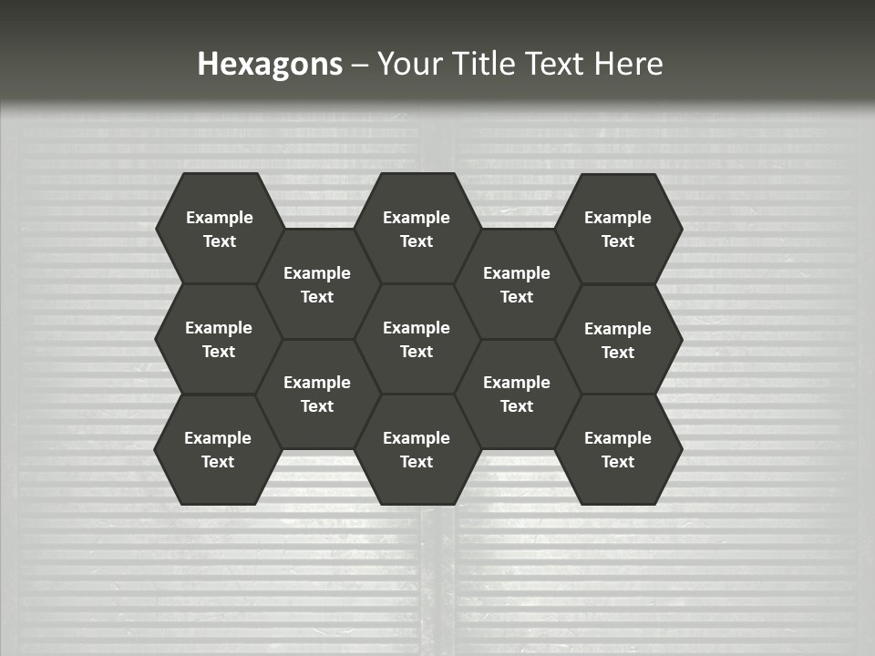 Lattice Texture Closeup PowerPoint Template