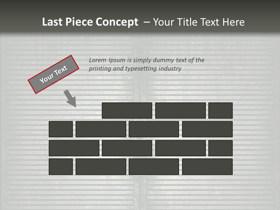 Lattice Texture Closeup PowerPoint Template