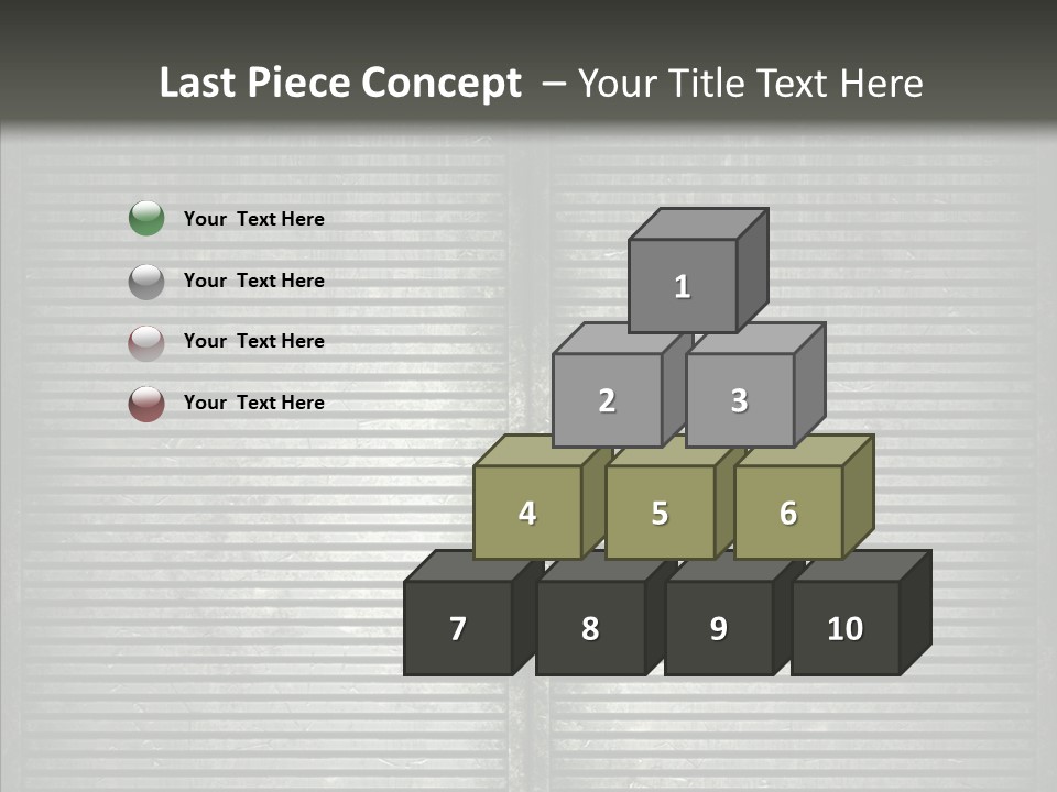 Lattice Texture Closeup PowerPoint Template