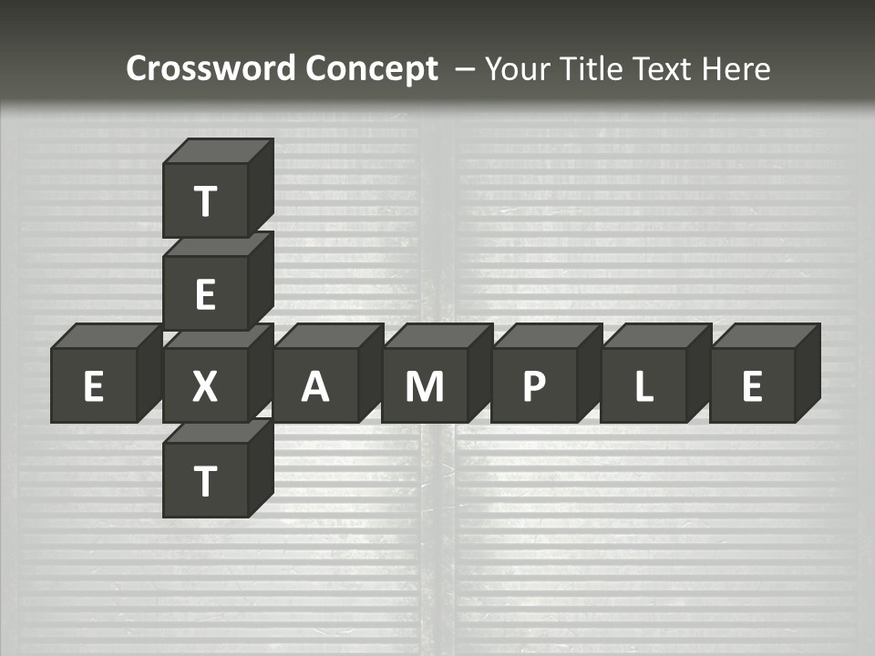 Lattice Texture Closeup PowerPoint Template