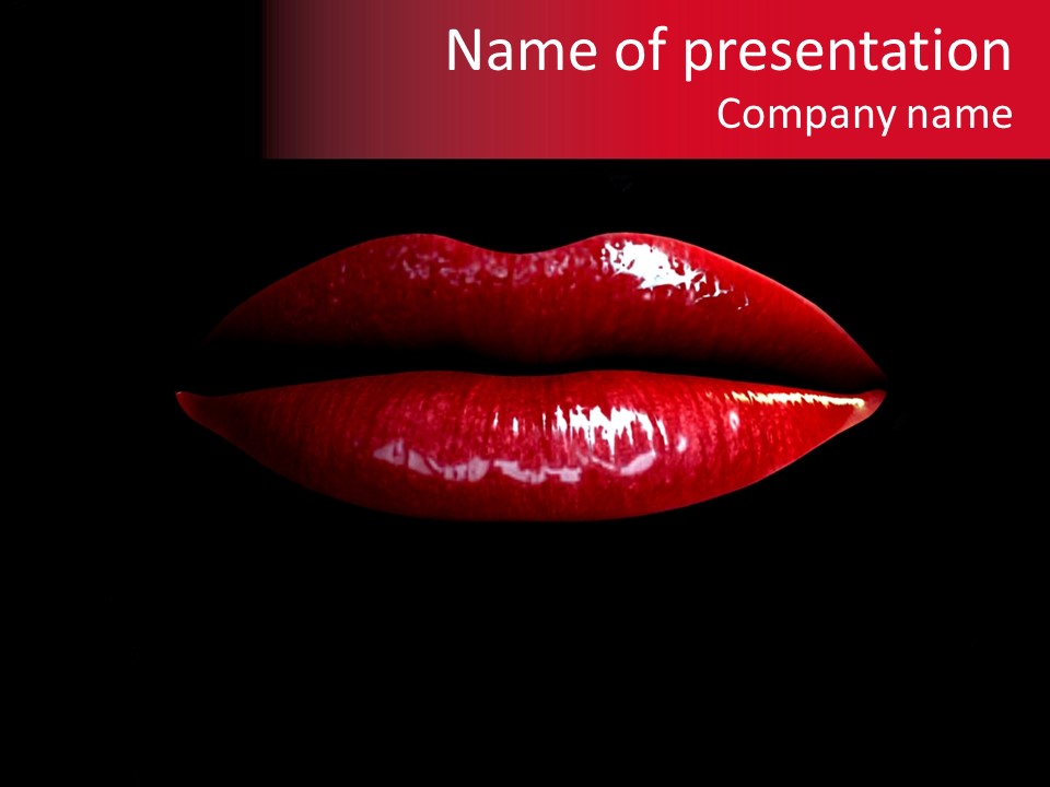 Makeup Desire Color PowerPoint Template