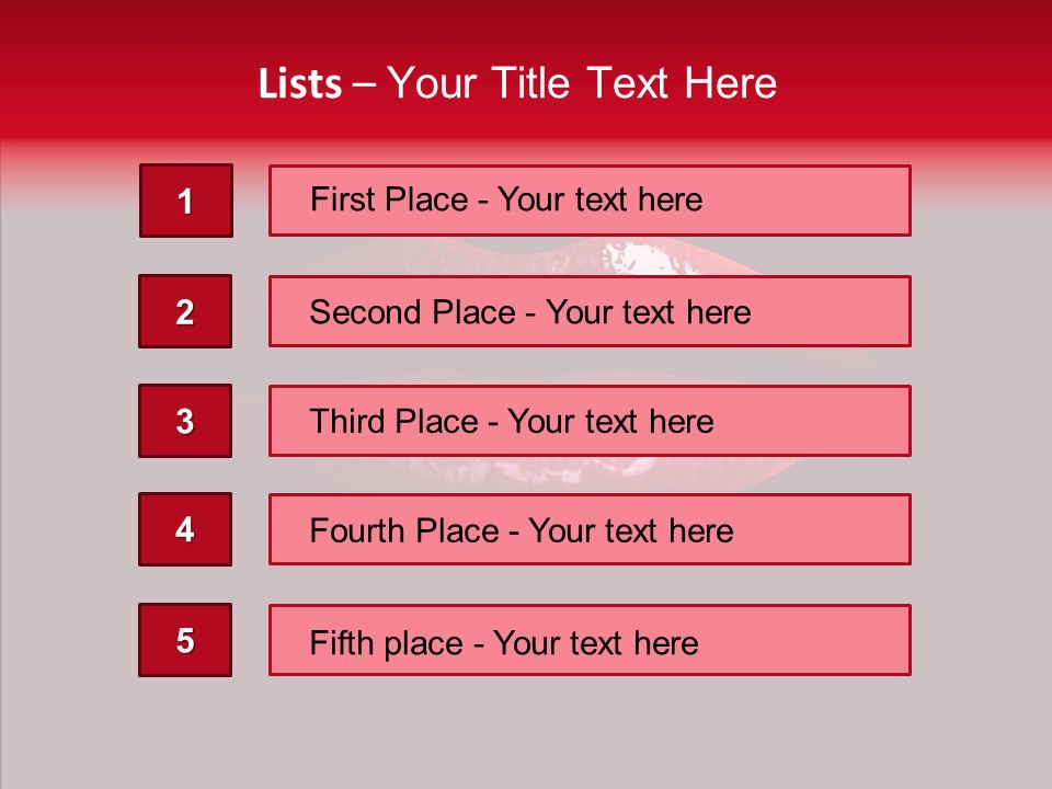 Makeup Desire Color PowerPoint Template