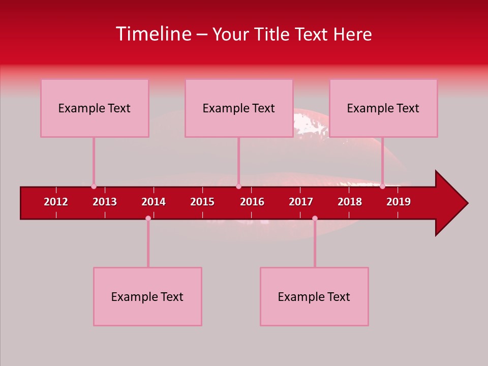 Makeup Desire Color PowerPoint Template
