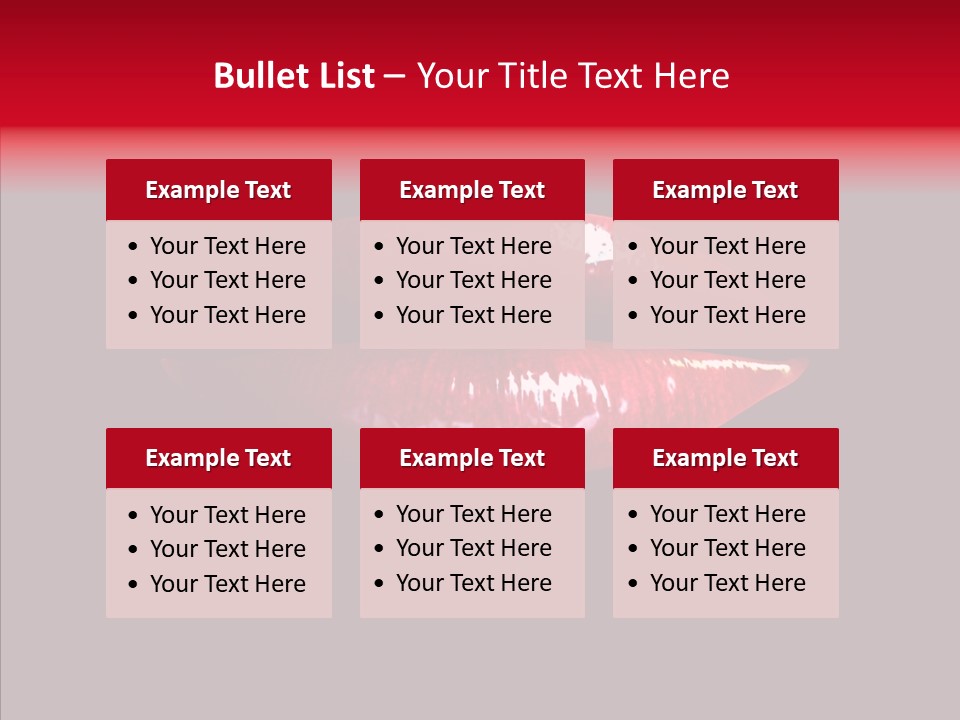 Makeup Desire Color PowerPoint Template